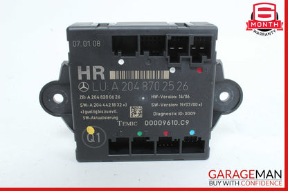 08-14 Mercedes W204 C350 Rear Right Side Door Control Module 2048702526 OEM