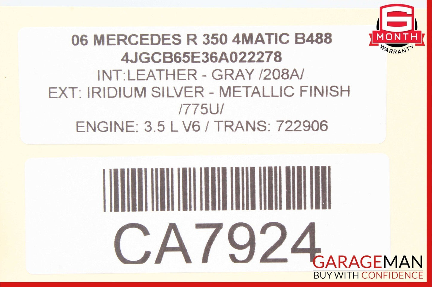 06-13 Mercedes W164 ML350 GL450 R350 Front Left Side Door Control Module Unit