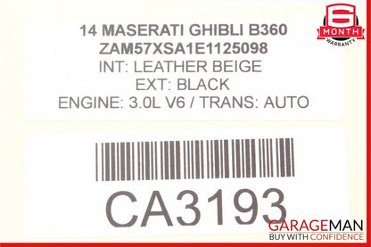 14-17 Maserati Ghibli Anti Lock ABS Brake Pump Controller Module Unit