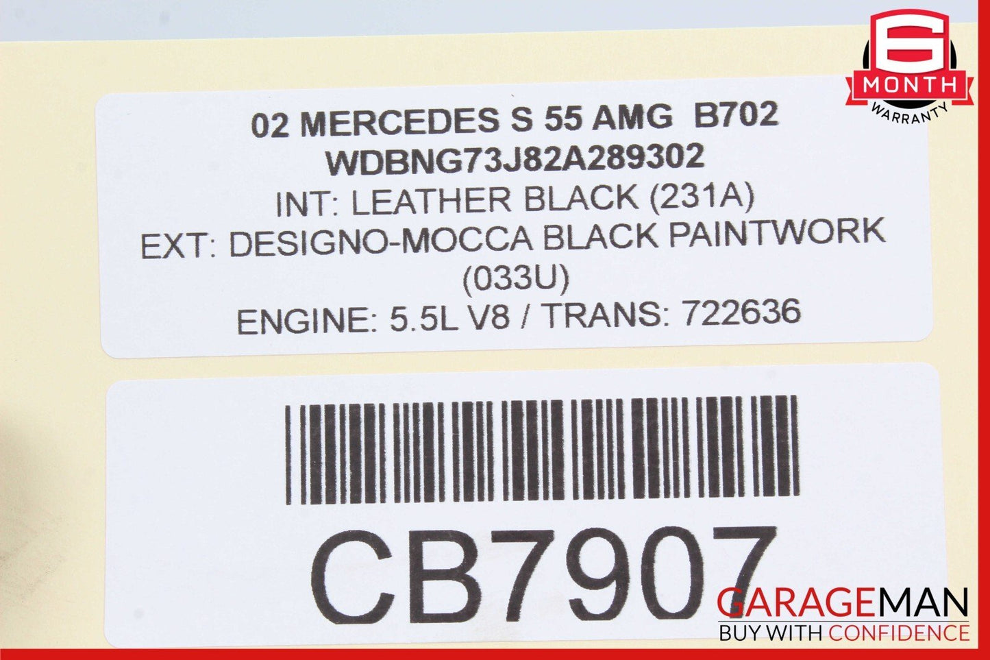 02-06 Mercedes W220 S600 S55 AMG S430 Rear Seat Control Module 2208201385 OEM