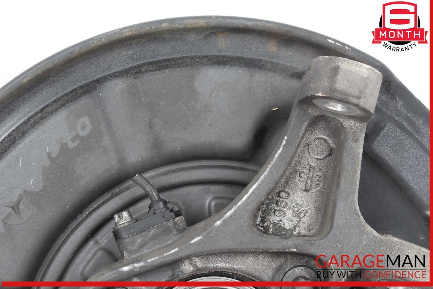 03-12 Mercedes R230 SL550 Rear Right Side Spindle Knuckle w/ Rotor Disc OEM