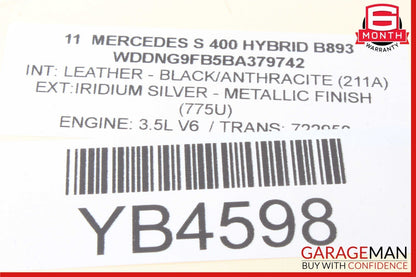 07-13 Mercedes W221 S400 Trunk Lid Locking Hydraulic Pull Down Pump Cylinder OEM