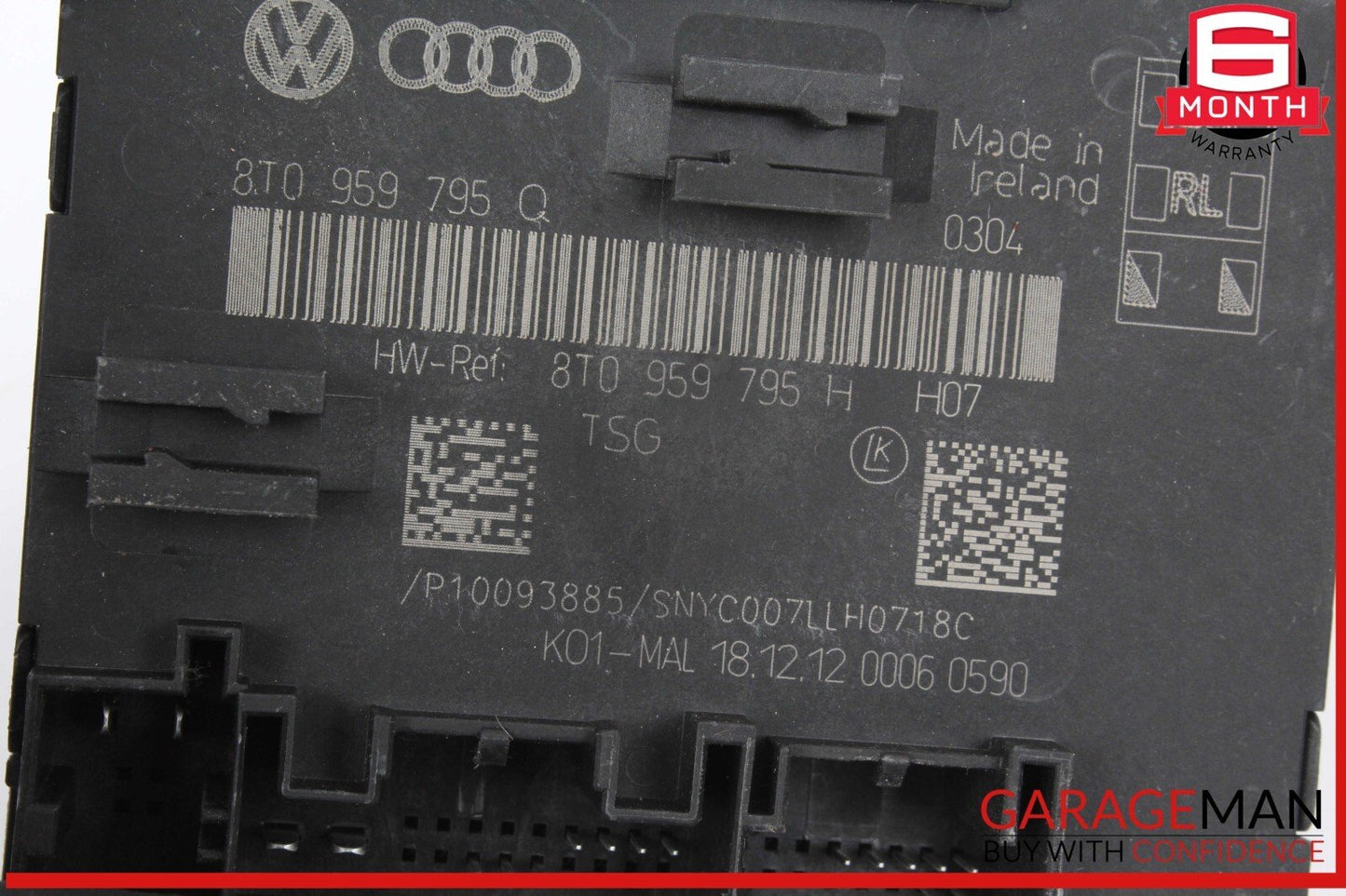 13-16 Audi A4 Rear Left Driver Side Door Control Module Unit 8T0959795Q OEM