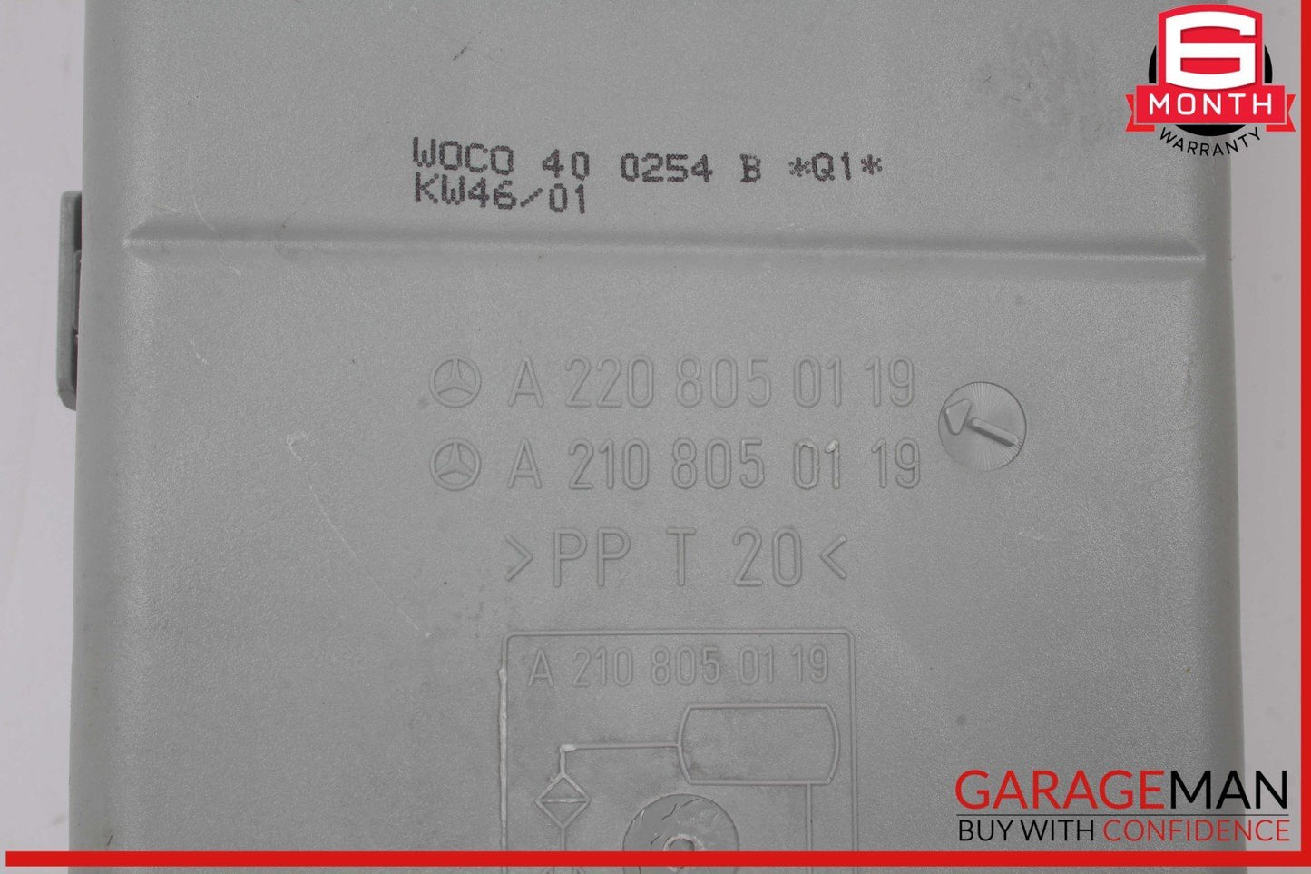 00-12 Mercedes R230 SL500 CL600 S430 Rear Seat Vacuum Pump Reservoir Tank OEM