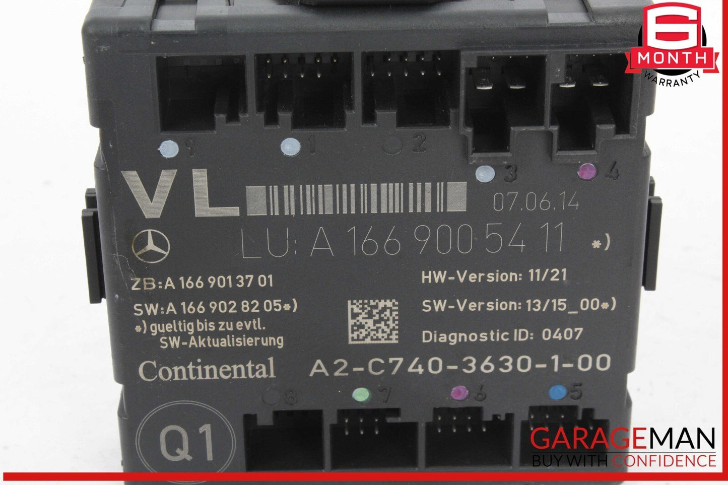 12-20 Mercedes W117 CLA250 Front Left Driver Side Door Control Module Unit OEM