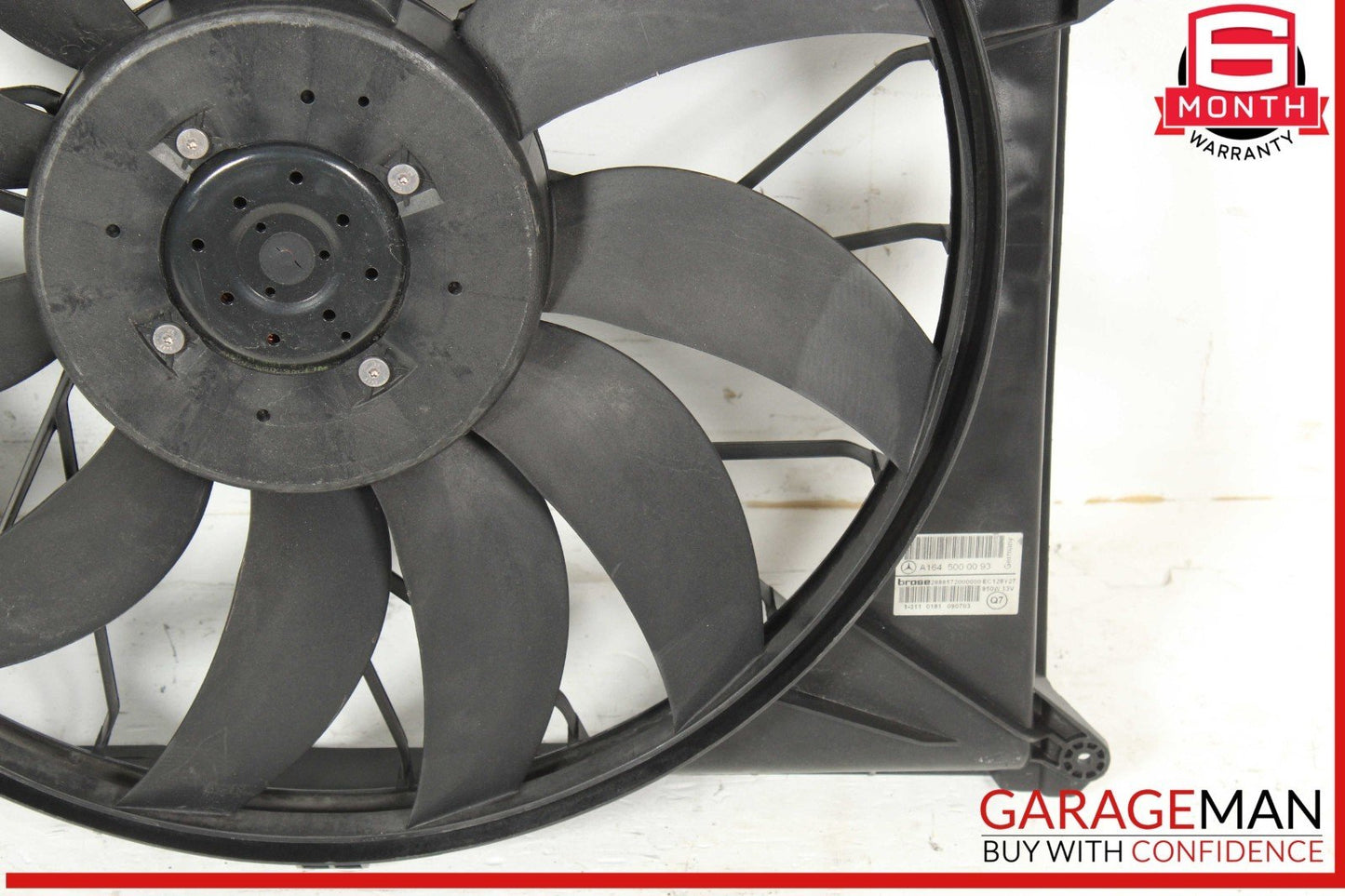 06-13 Mercedes X164 GL450 GL550 Engine Motor Radiator Cooling Fan Assembly OEM