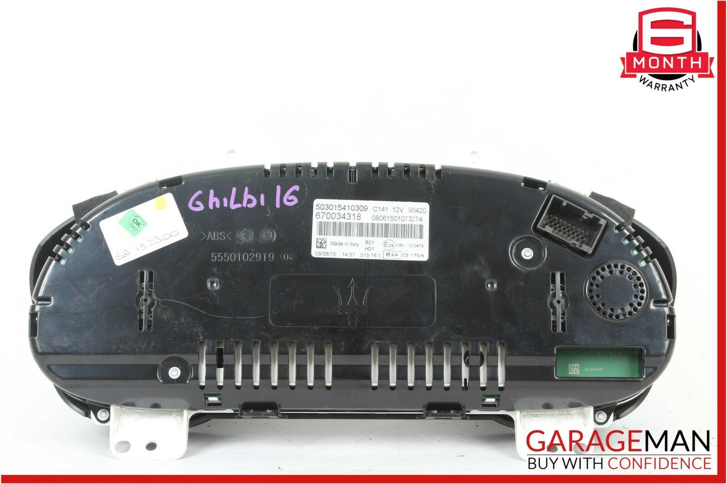 14-17 Maserati Ghibli Speedometer Odometer Instrument Cluster Gauge OEM