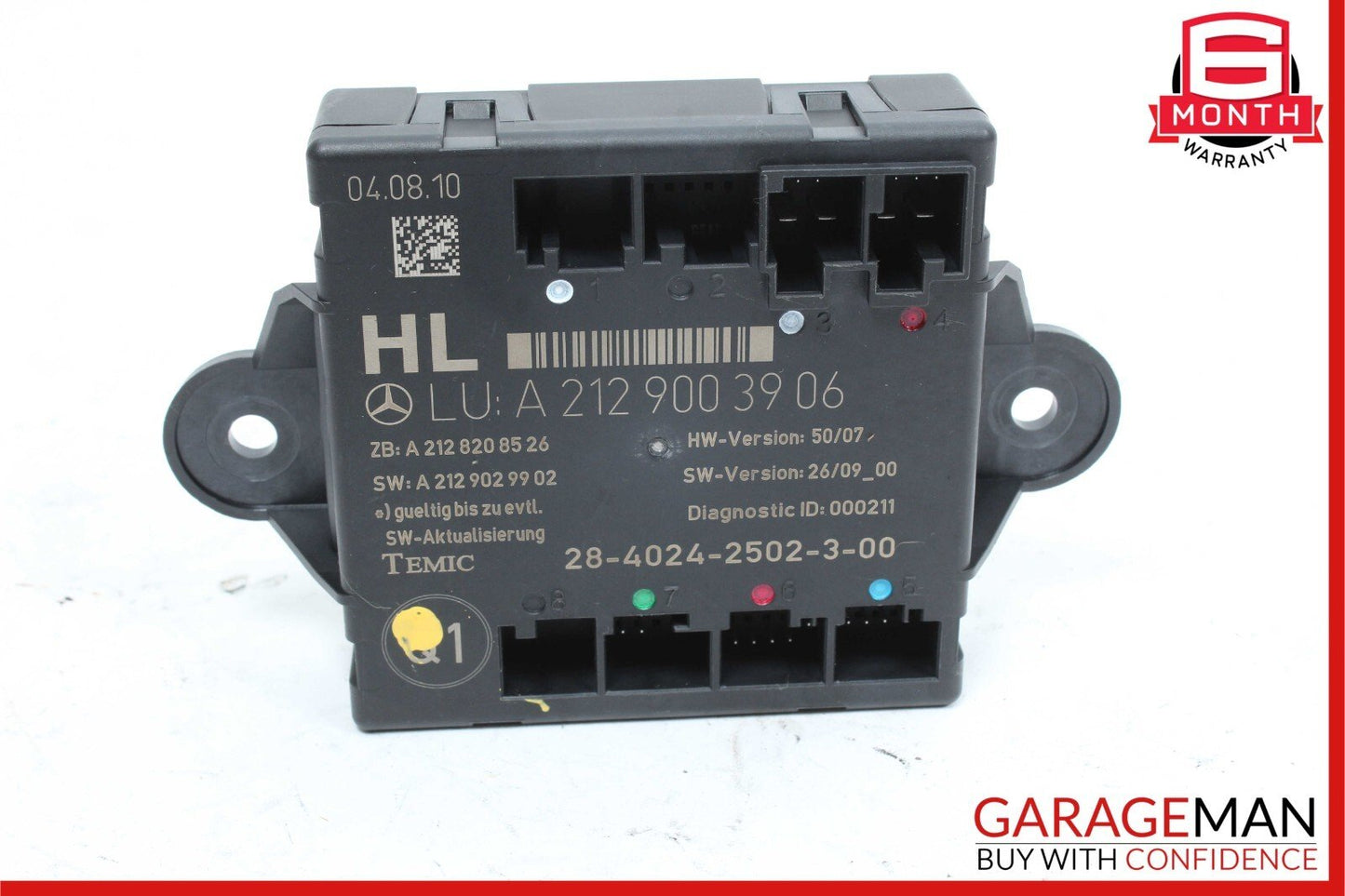 08-18 Mercedes W204 C300 C350 CLS550 Rear Left Side Door Control Module Unit OEM