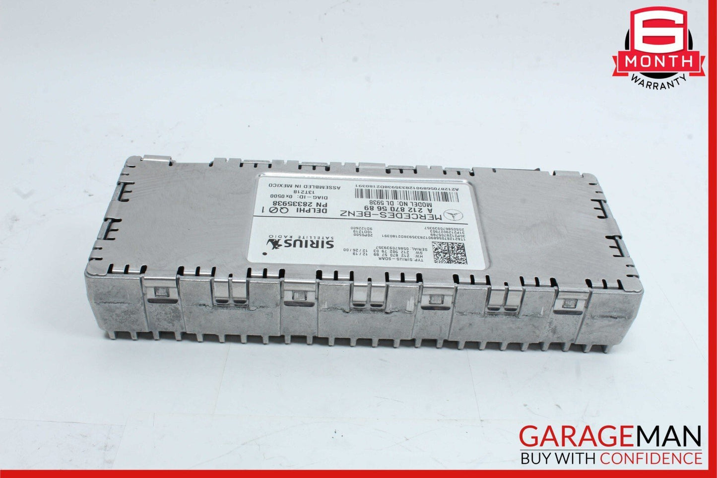 10-17 Mercedes W204 C300 CLS550 Sirius Satellite Radio Receiver 2128705689 OEM