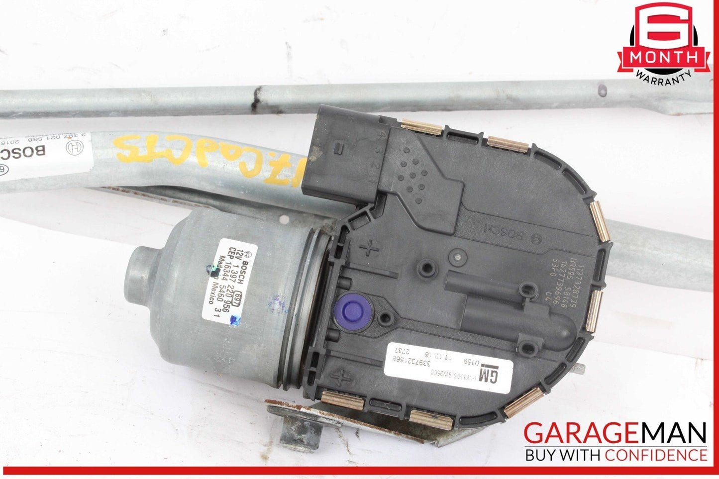 14-19 Cadillac CTS V-Sport Front Windshield Wiper Linkage w/ Motor OEM