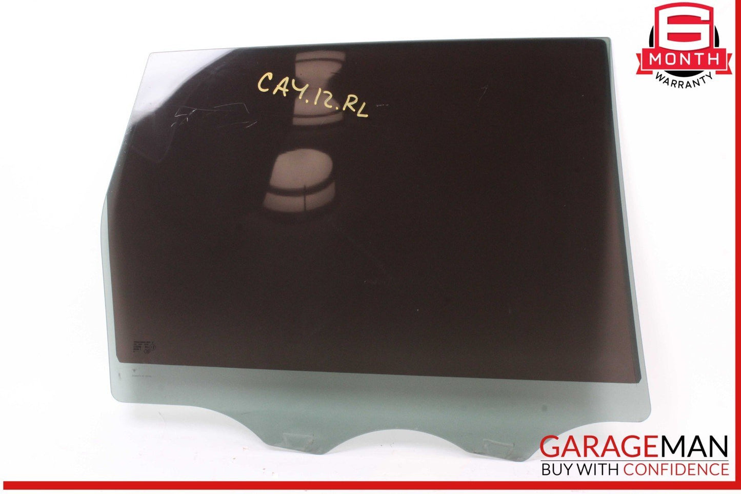 11-18 Porsche Cayenne 958 Rear Left Driver Side Door Window Glass OEM