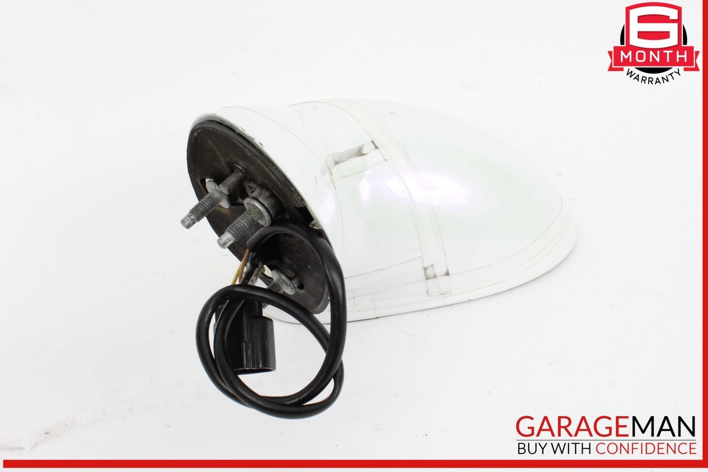 07-10 Saturn Sky Front Left Driver Side Door Rear View Mirror White 25852608 OEM