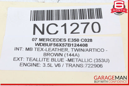 03-09 Mercedes W211 E350 E500 Front Left Driver Side Door Lock Latch Actuator