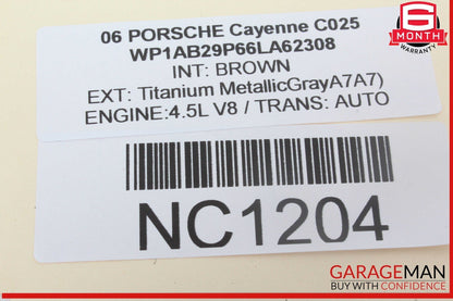 03-10 Porsche Cayenne 955 957 Rear Tailgate Window Wiper Motor 7L0955712B OEM