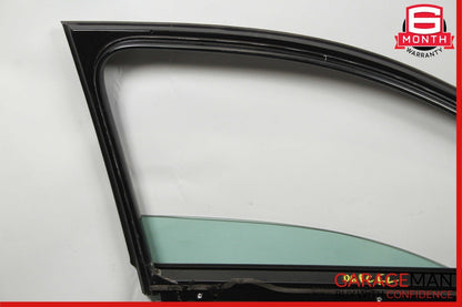 03-06 Porsche Cayenne 955 Front Left Side Door Window Frame Glass Panel Assy