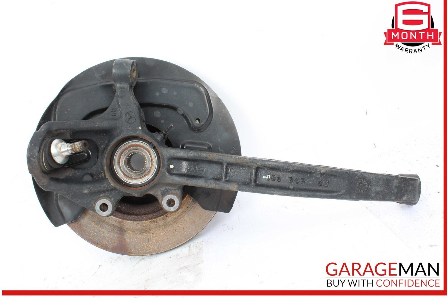 06-13 Mercedes W251 R500 Front Right Side Spindle Knuckle Hub w/ Rotor Disc OEM