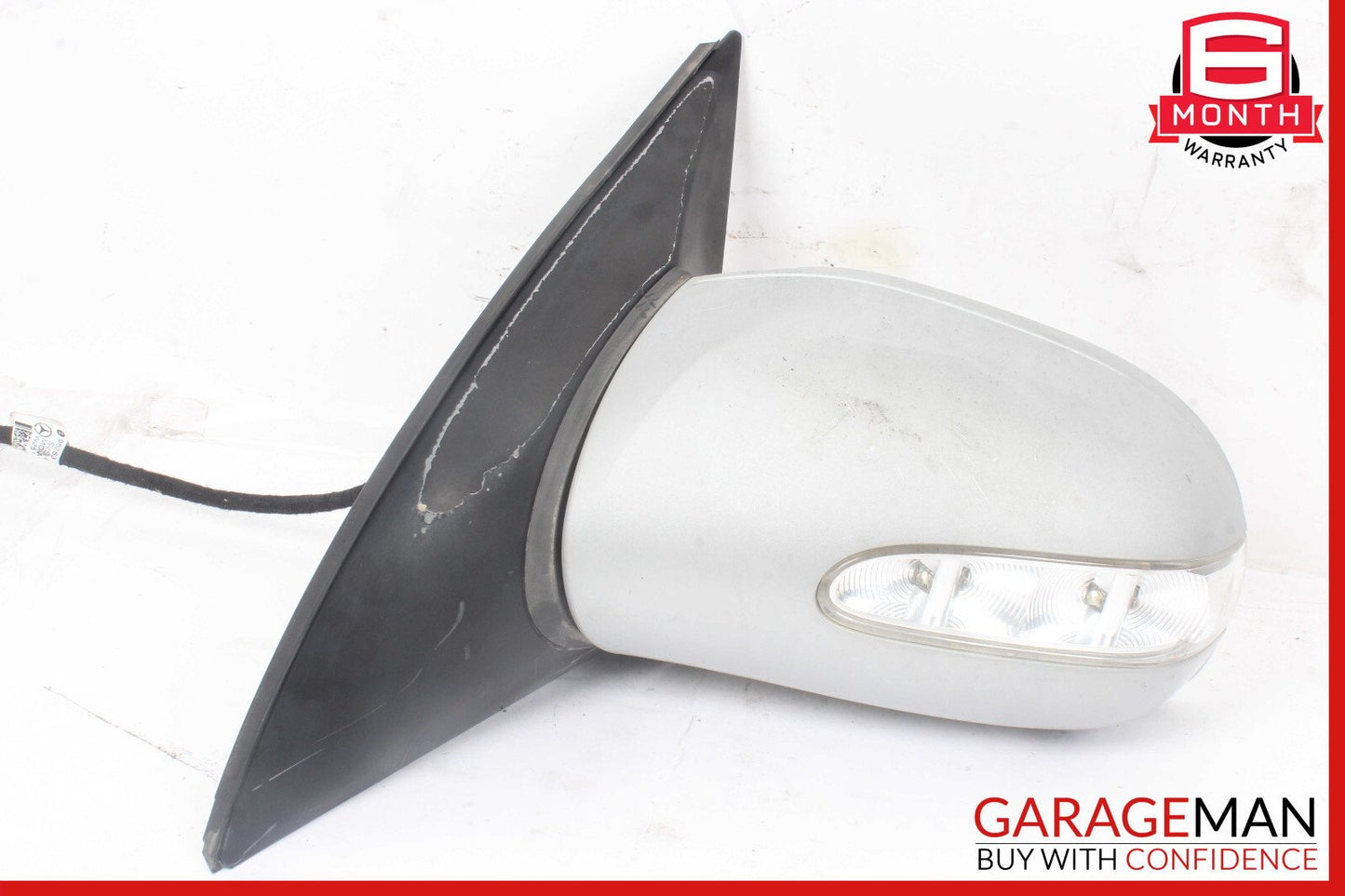 06-10 Mercedes W251 R350 R500 Front Left Side Mirror Door Rear View Silver OEM