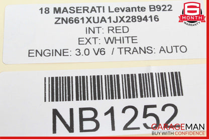 17-20 Maserati Levante M161 Rear Right Side Door Lock Latch Actuator OEM