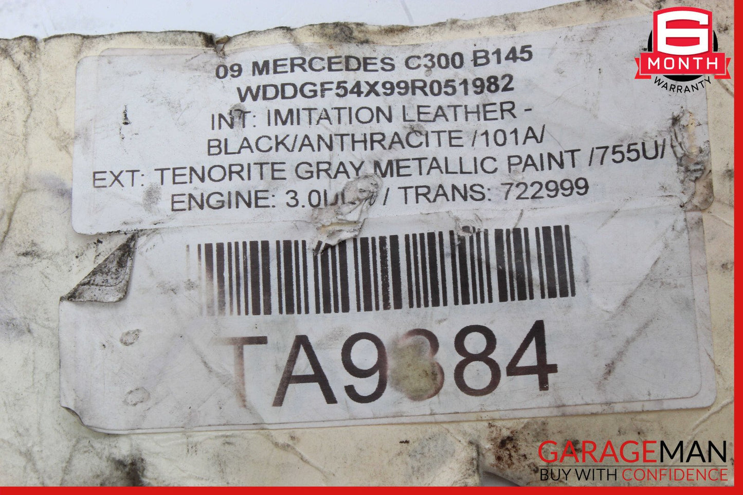 08-17 Mercedes W204 C300 E350 Front Left Side Curved Wishbone Control Arm OEM
