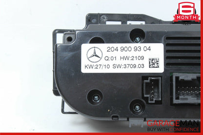 08-11 Mercedes W204 C300 AC A/C Heater Temperature Climate Control Switch Module