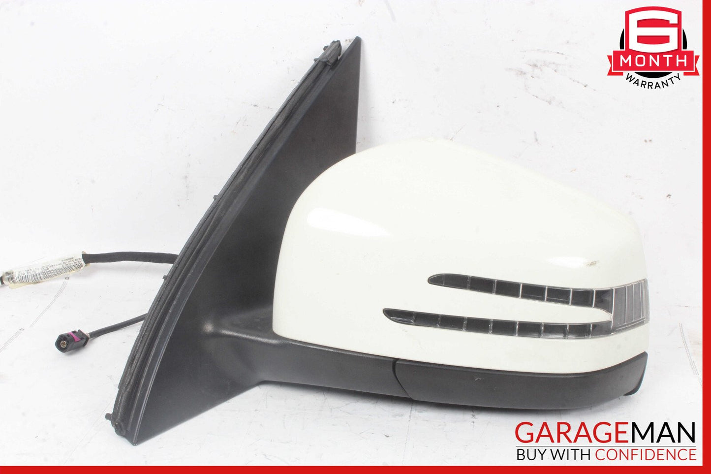 13-16 Mercedes X166 GL450 Front Left Side Mirror Glass Rear View w/ Blind Spot