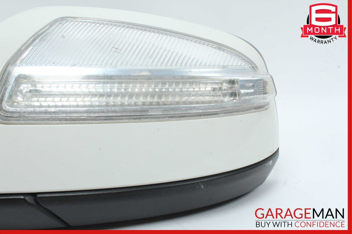 08-11 Mercedes W204 C300 C350 Front Left Side Door Rear View Mirror White OEM