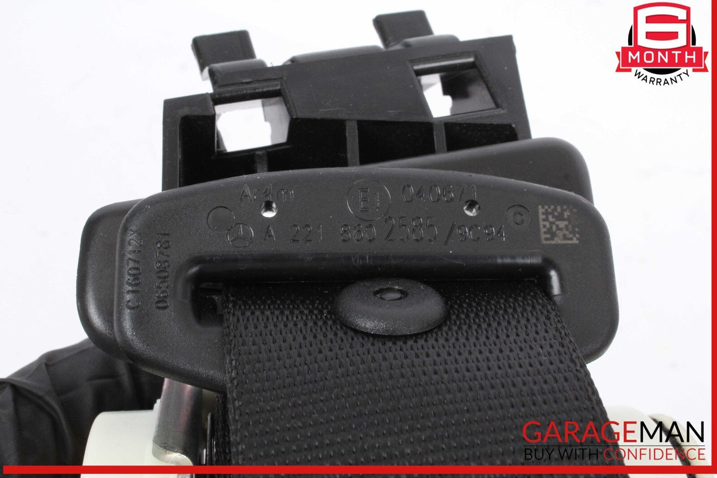 07-13 Mercedes W221 S550 S63 AMG Rear Center Seat Belt Retractor Buckle OEM