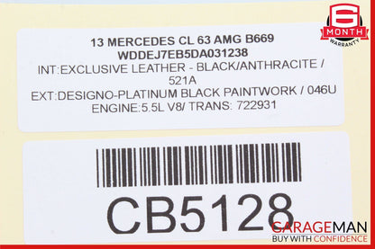 10-14 Mercedes W216 CL550 S550 Night Vision Camera Control Module 2219001804 OEM