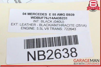 03-09 Mercedes W211 E55 AMG Front Right Side Door Window Regulator Motor OEM