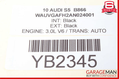 10-17 Audi S5 A5 Convertible Rear Left Quarter Window Regulator Motor OEM