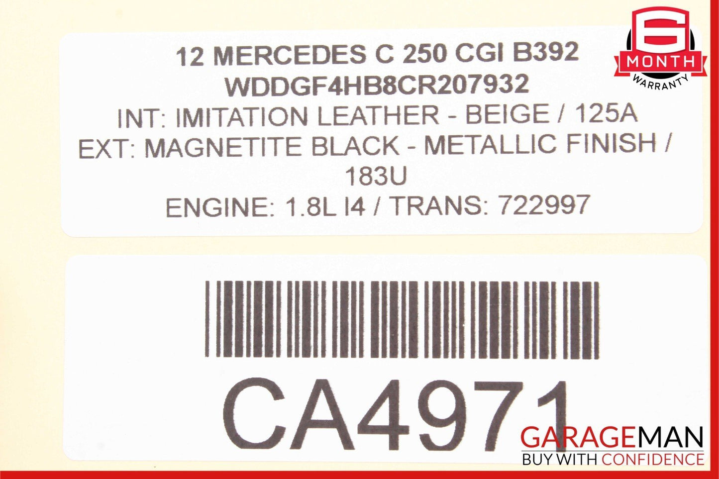 08-18 Mercedes W204 C250 SLK250 CLS400 Front Left Side Door Control Module Unit