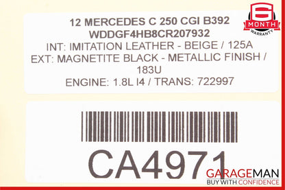 08-18 Mercedes W204 C250 SLK250 CLS400 Front Left Side Door Control Module Unit