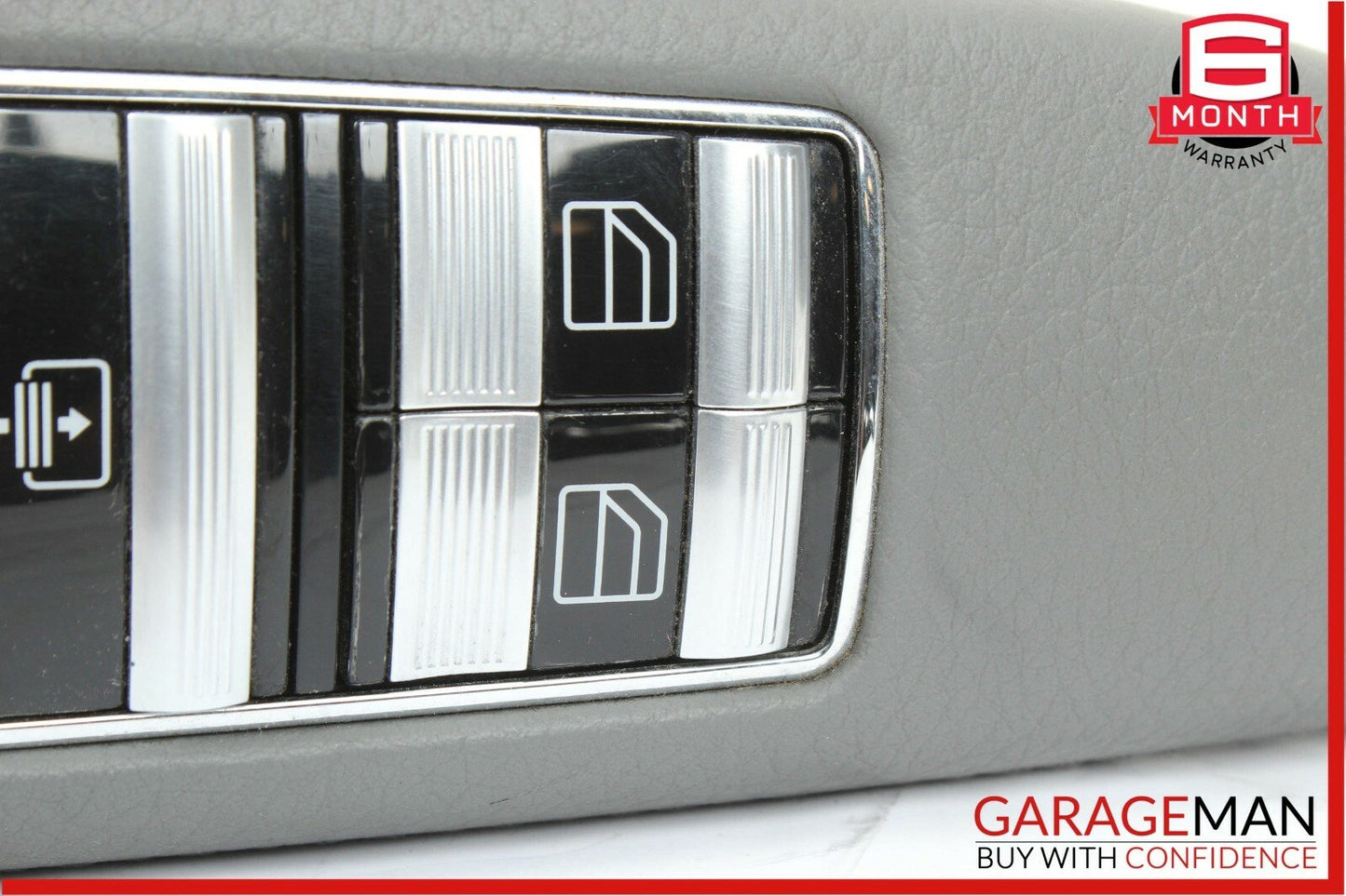 07-13 Mercedes W221 S550 Rear Left Side Door Window Switch Control Trim Gray