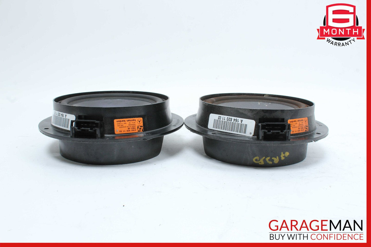 06-13 Mercedes W251 R350 Rear Left & Right Door Sound Audio Speakers Set of 2