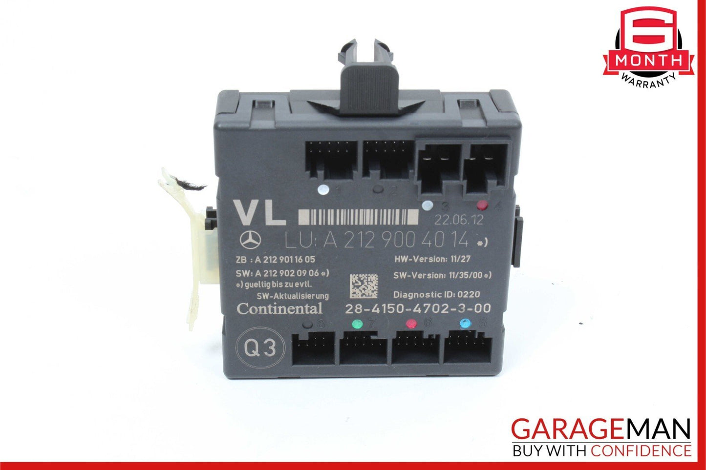 08-18 Mercedes C250 E400 SLK250 E350 Front Left Side Door Control Module Unit
