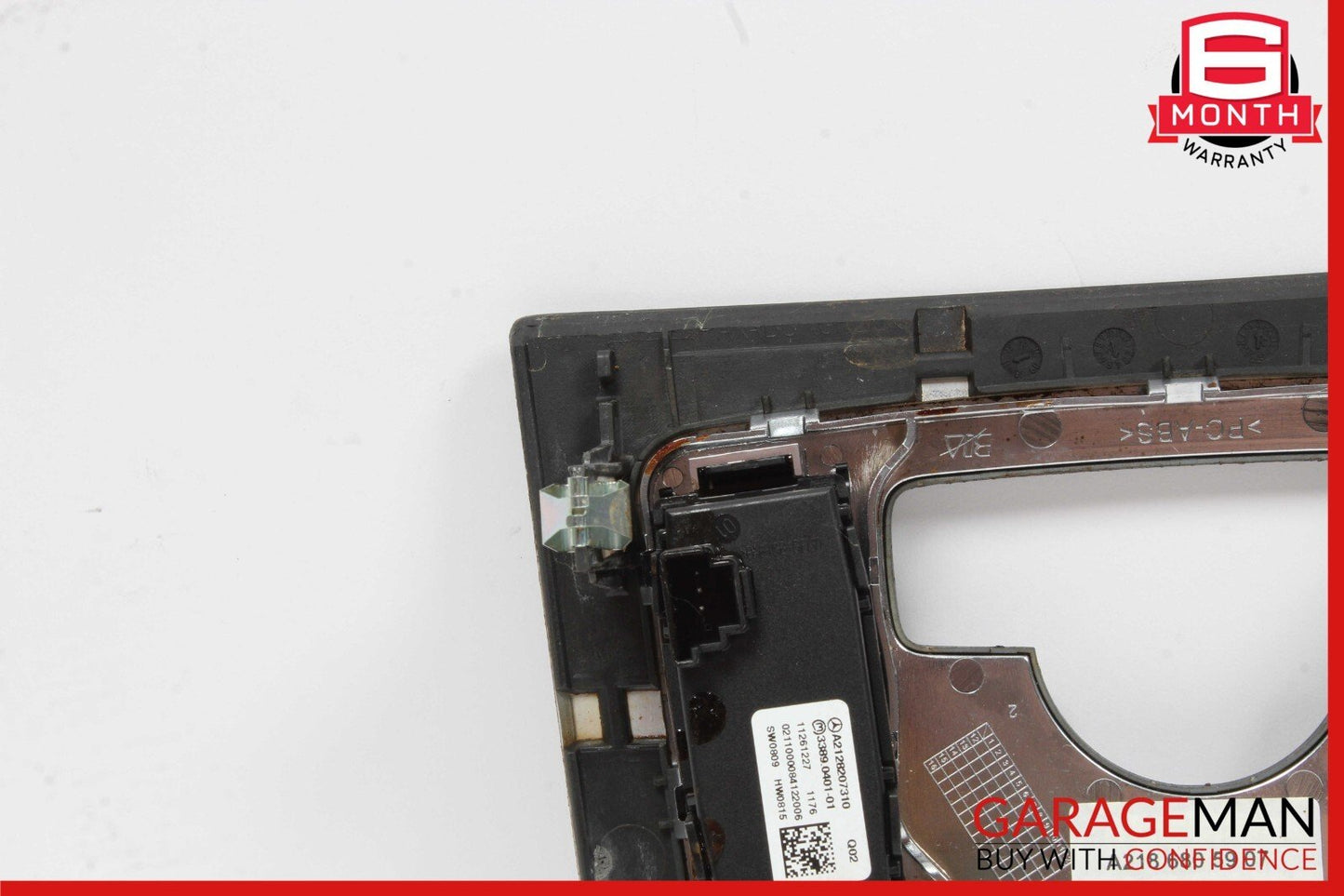 12-14 Mercedes W218 CLS500 Front Center Console Switch Trim Bezel Cover Walnut
