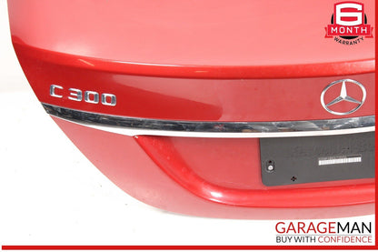15-21 Mercedes W205 C300 C43 C63 AMG Rear Trunk Lid Shell Cover Panel Red OEM