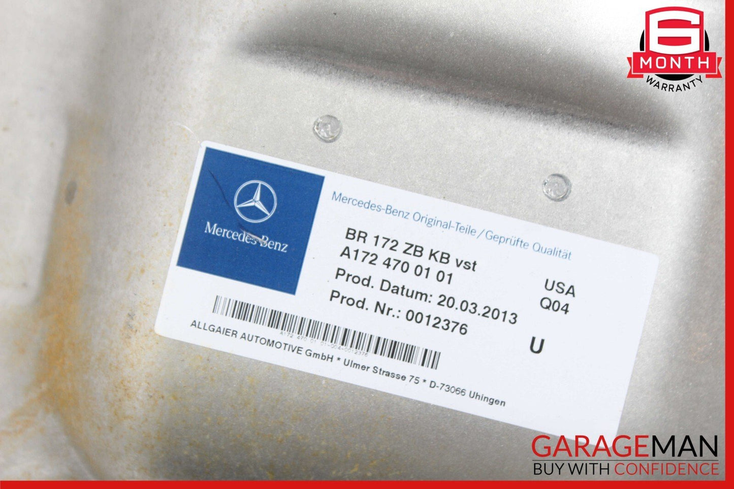 12-17 Mercedes R172 SLK250 SLC300 Fuel Gas Tank Reservoir Assembly