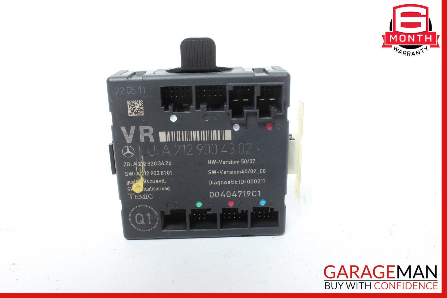 08-18 Mercedes W204 C250 C300 E400 Front Right Side Door Control Module OEM