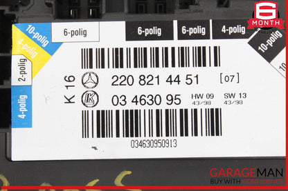 00-06 Mercedes W220 S500 S55 AMG Rear Right Passenger Seat Control Switch OEM