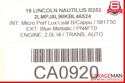 19-20 Lincoln Nautilus USB Charger Adapter Port Control Module OEM