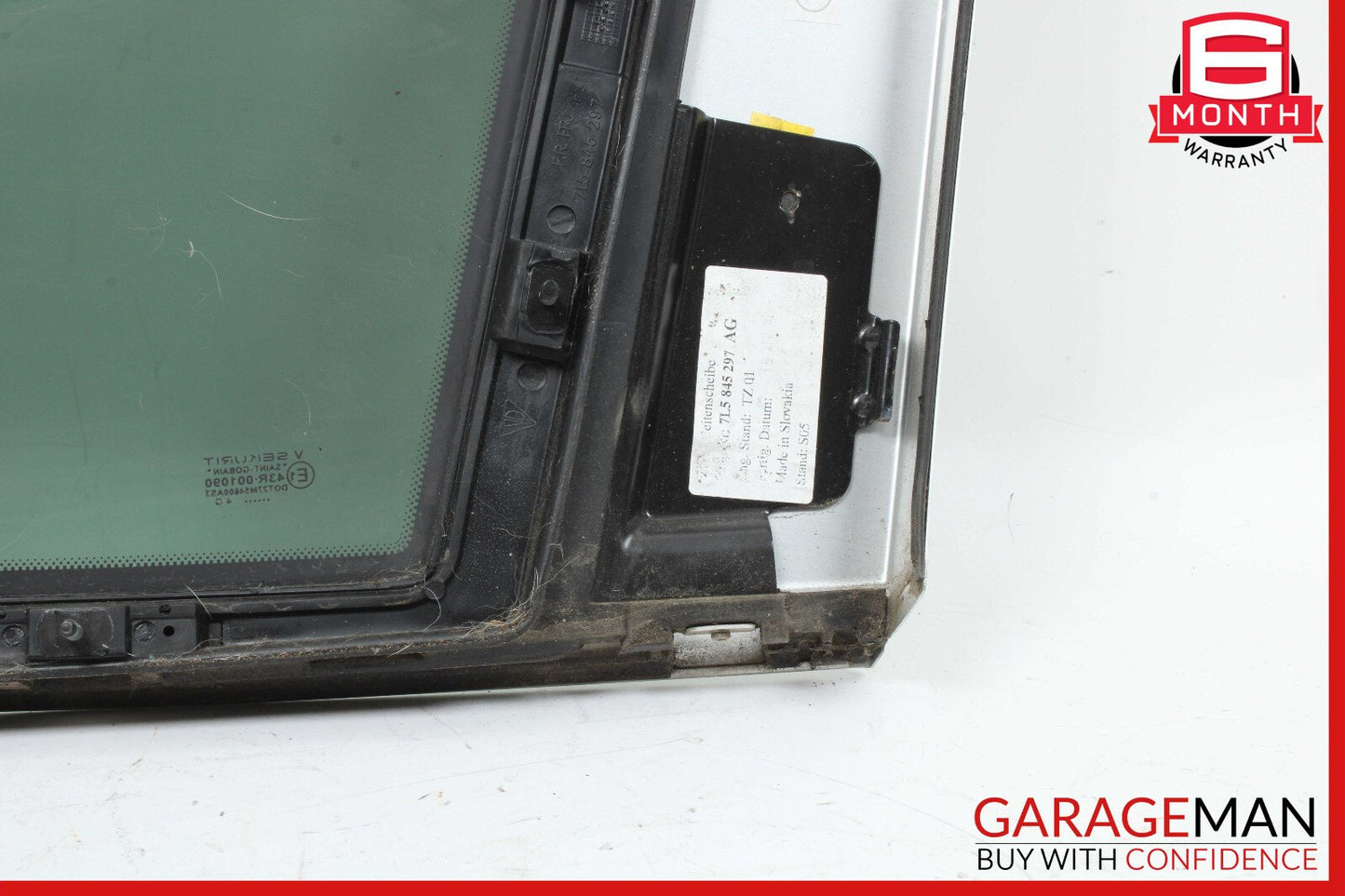 03-06 Porsche Cayenne 955 Rear Left Driver Side Quarter Window Glass OEM