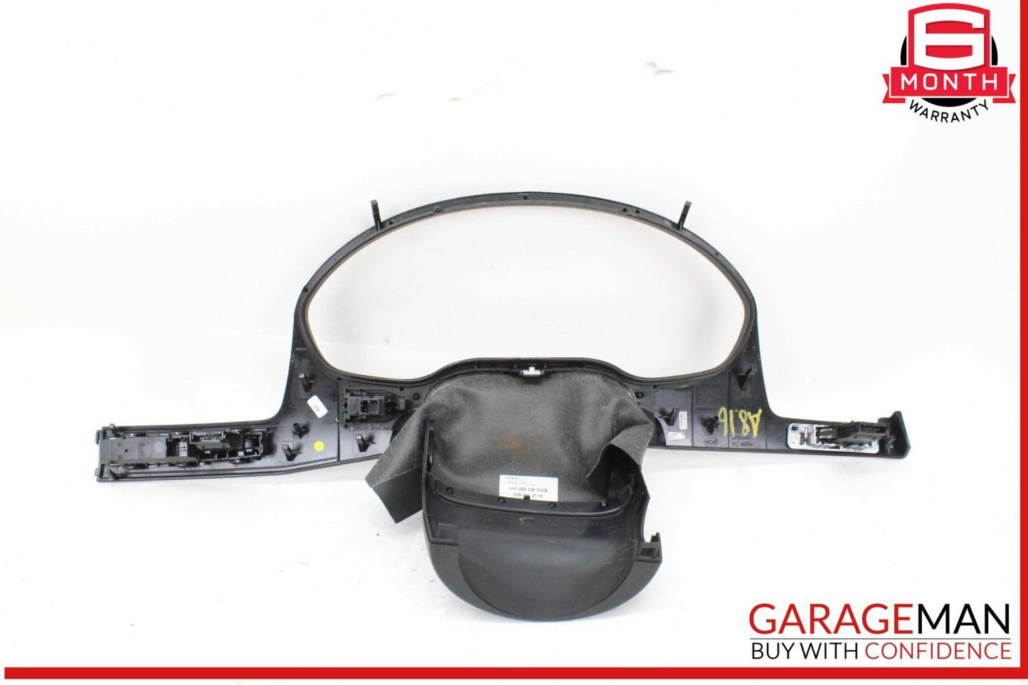 11-18 Audi A8 S8 Front Left Side Dash Trim Cover Panel w/ Control Switches OEM