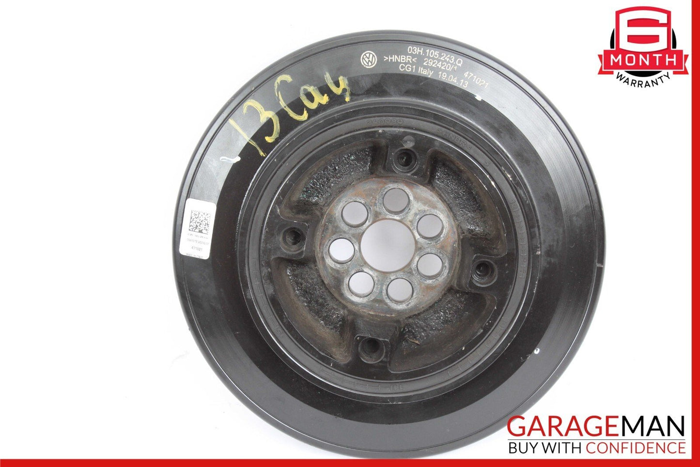 11-18 Porsche Cayenne 958 3.6L Engine Harmonic Balancer Crank Pulley