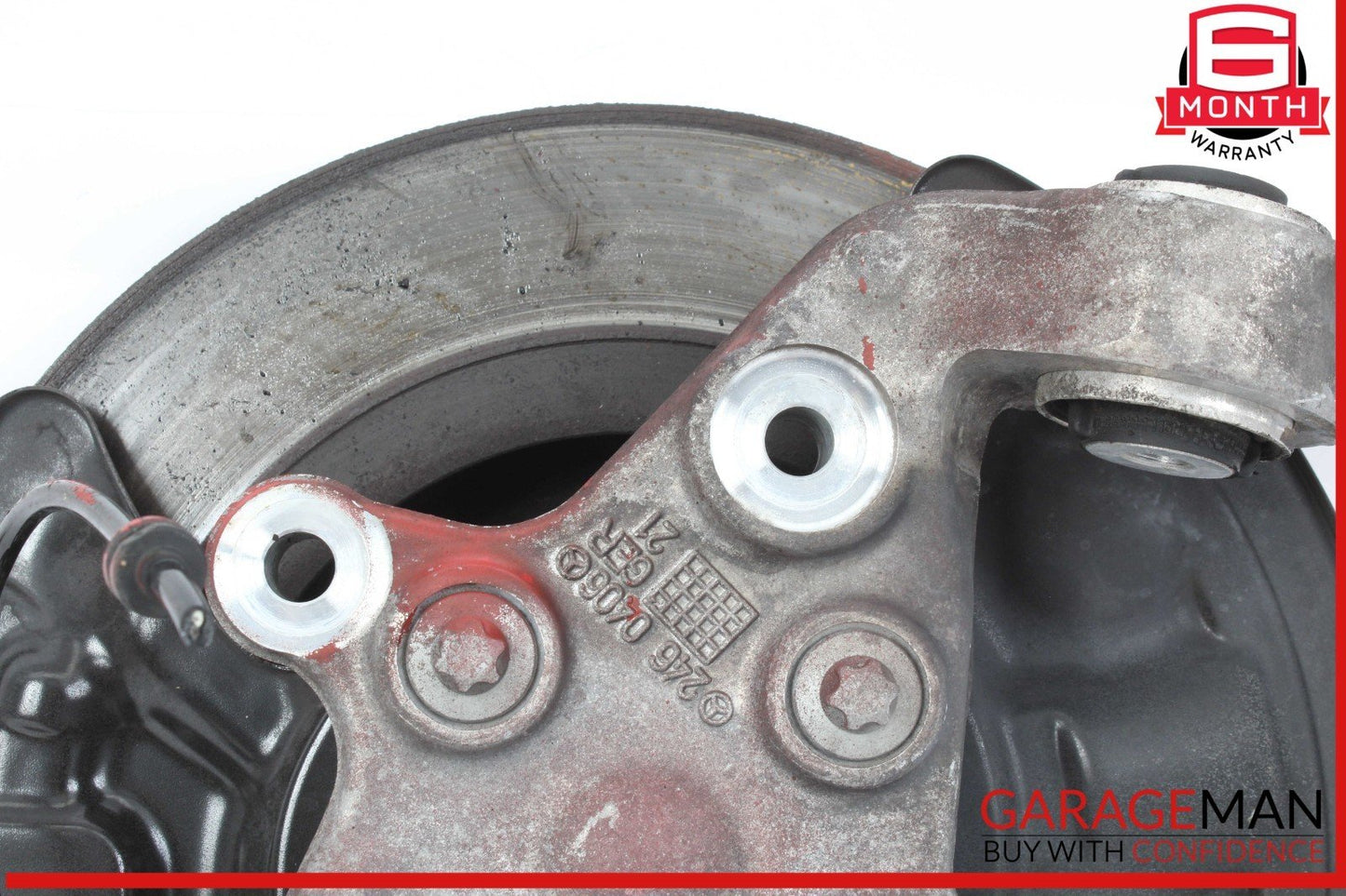 14-19 Mercedes W117 CLA250 Rear Right Side Spindle Knuckle w/ Rotor Disc OEM