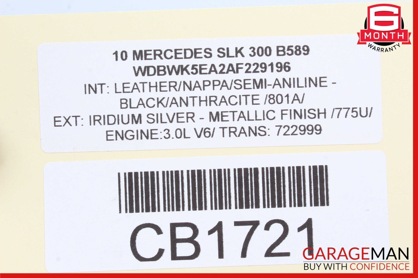 09-11 Mercedes R171 SLK300 SLK350 ABS Anti Lock Brake Pump ESP Module Unit OEM