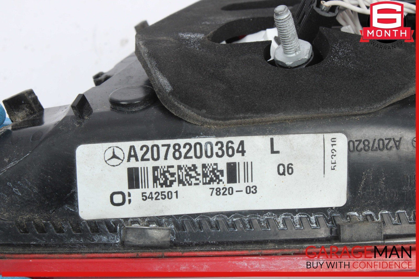 10-13 Mercedes W207 E350 Rear Left Driver Side Inner Tail Light Lamp OEM