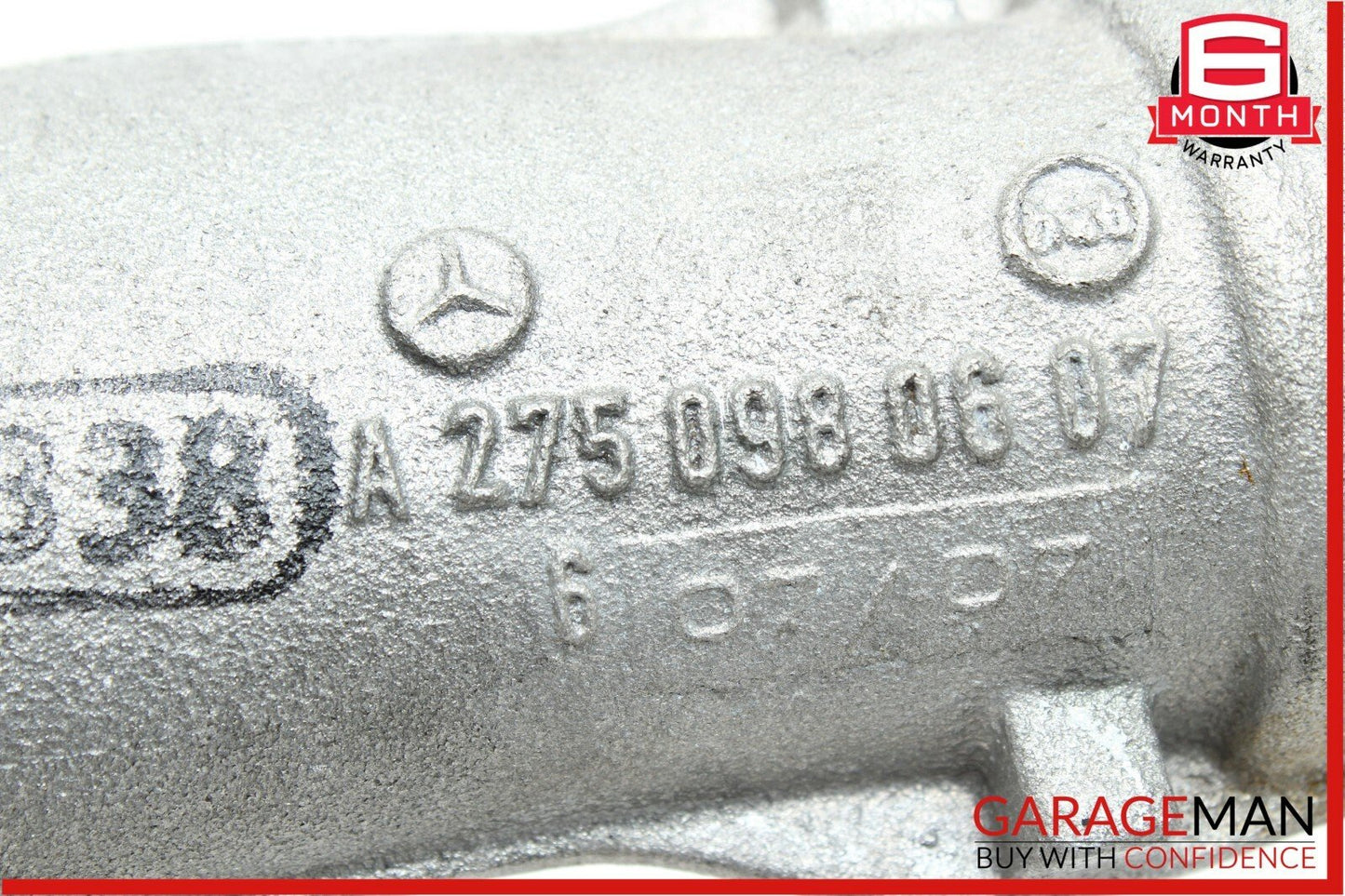 03-12 Mercedes W221 S600 CL65 AMG Turbocharger Hose Pipe Right 2750980607 OEM