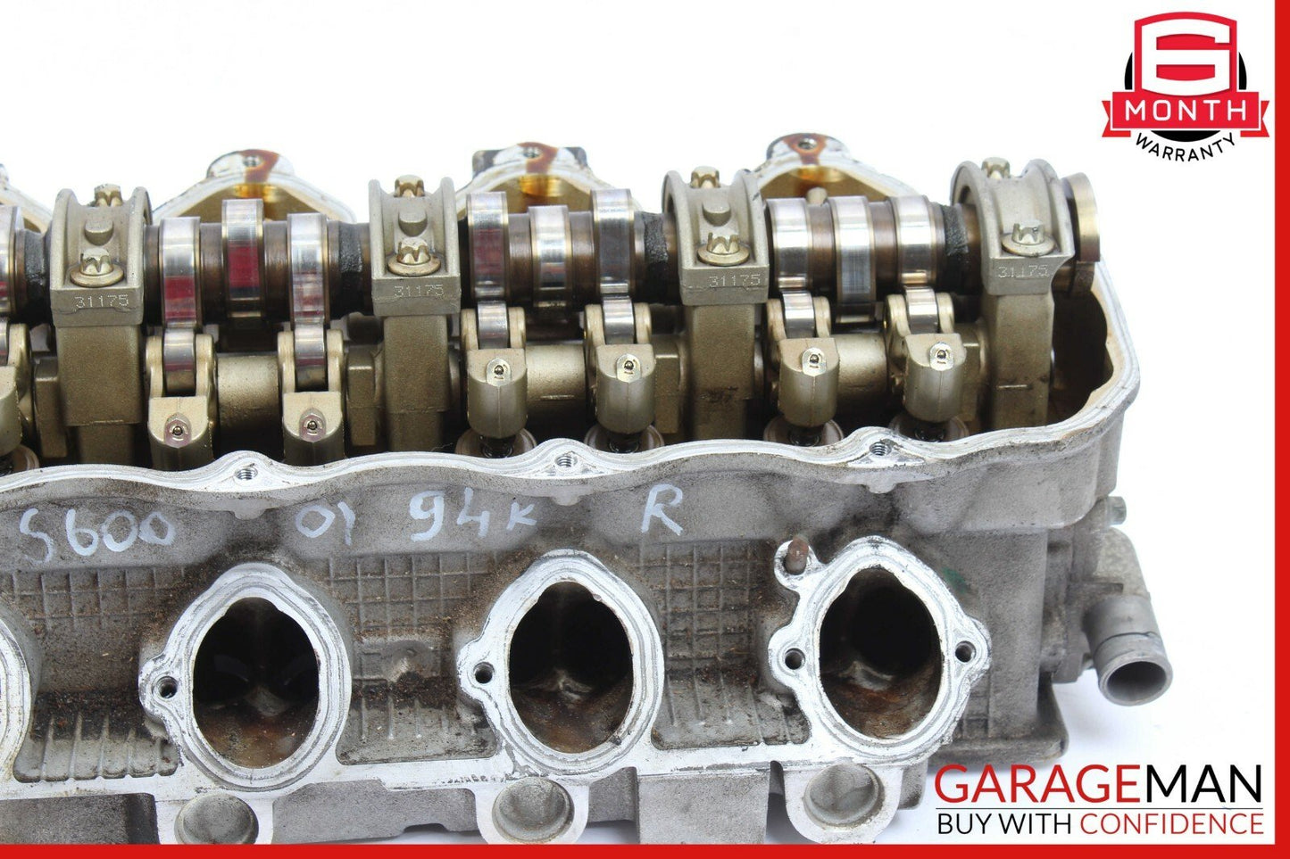 01-02 Mercedes W215 S600 CL600 Engine Motor Right Cylinder Head 1370161601 94k