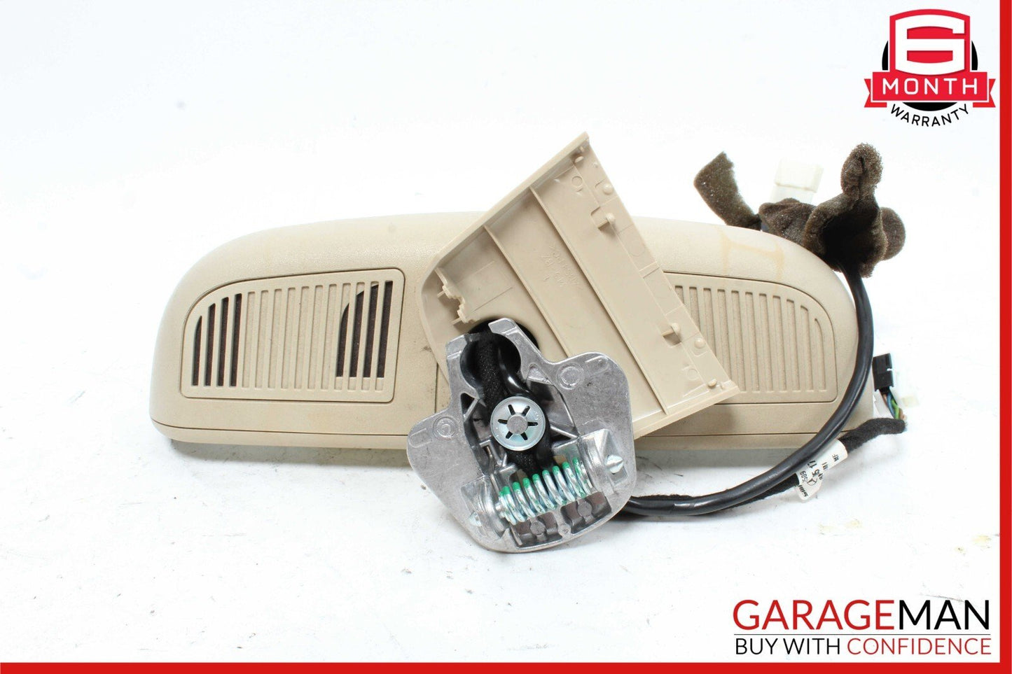 08-14 Mercedes W204 C300 C350 Top Upper Rear View Mirror Assembly Beige OEM